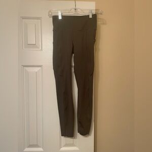 Lululemon fast free legging army green size: 4